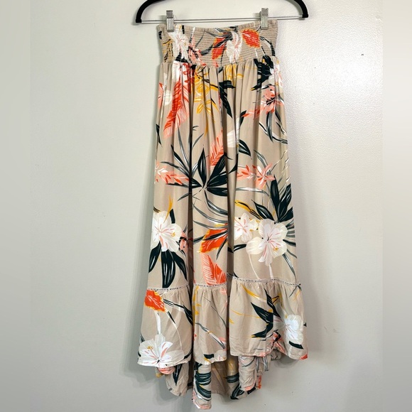 Patrons Of Peace Tan Tropical Skirt - Picture 2 of 8